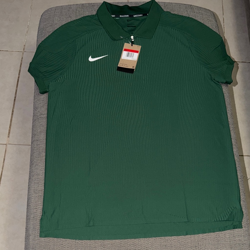 Nike DriFit Tennis Slim Fit Move to zero Performance Ribbed Polo
